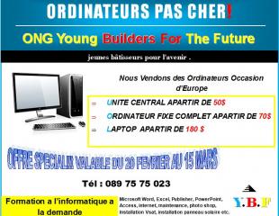 VENTE DES ORDINATEURS MOINS CHERS